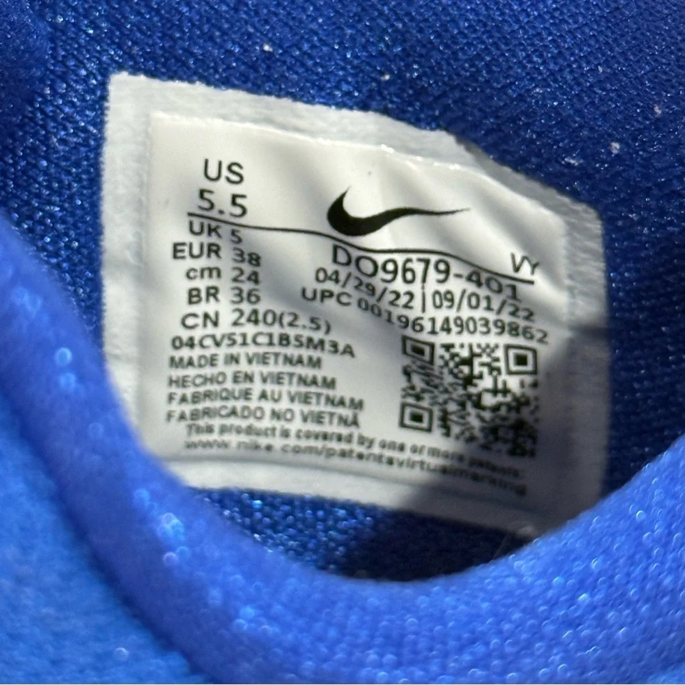 Nike Zoom Freak 4 TB Sneakers 5.5 Game Royal Blue Basketball DO9679-401 Sporty
